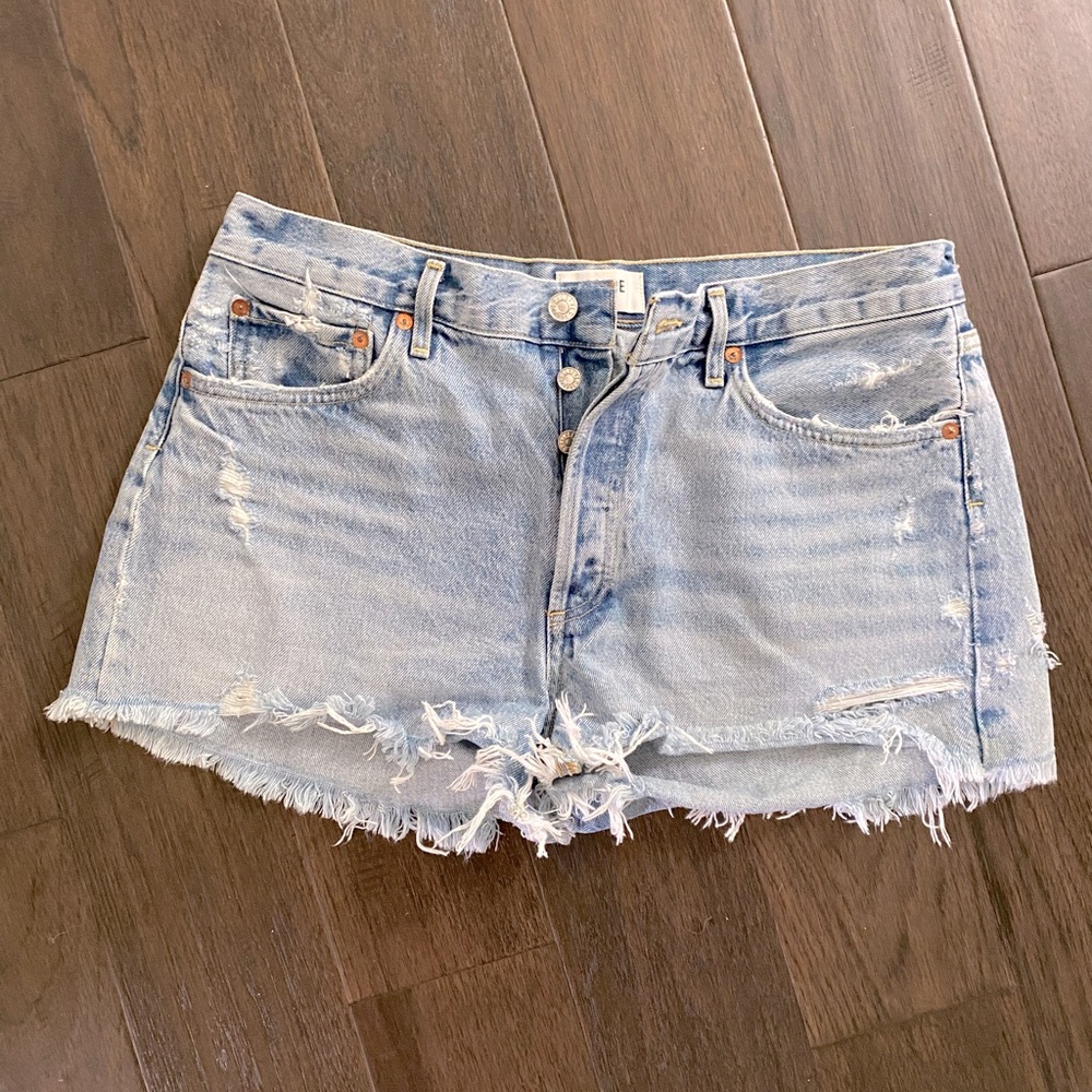 Agolde Parker cutoff Jean shorts in swapmeet 30